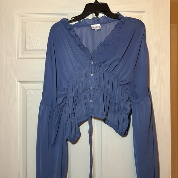 X Revolve Bali Top in Periwinkle SNDYS - Picture 5 of 7